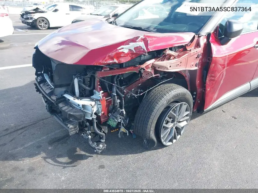 5N1BT3AA5SC837364 2025 Nissan Rogue S Fwd