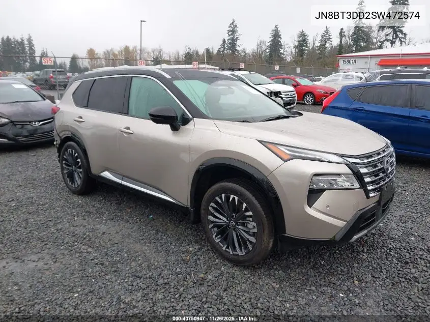 JN8BT3DD2SW472574 2025 Nissan Rogue Platinum Intelligent Awd