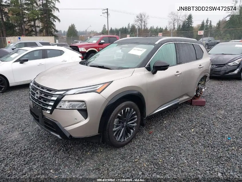JN8BT3DD2SW472574 2025 Nissan Rogue Platinum Intelligent Awd