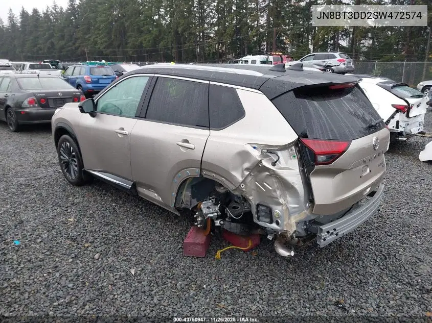 JN8BT3DD2SW472574 2025 Nissan Rogue Platinum Intelligent Awd