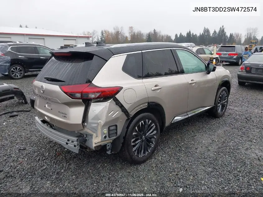 JN8BT3DD2SW472574 2025 Nissan Rogue Platinum Intelligent Awd