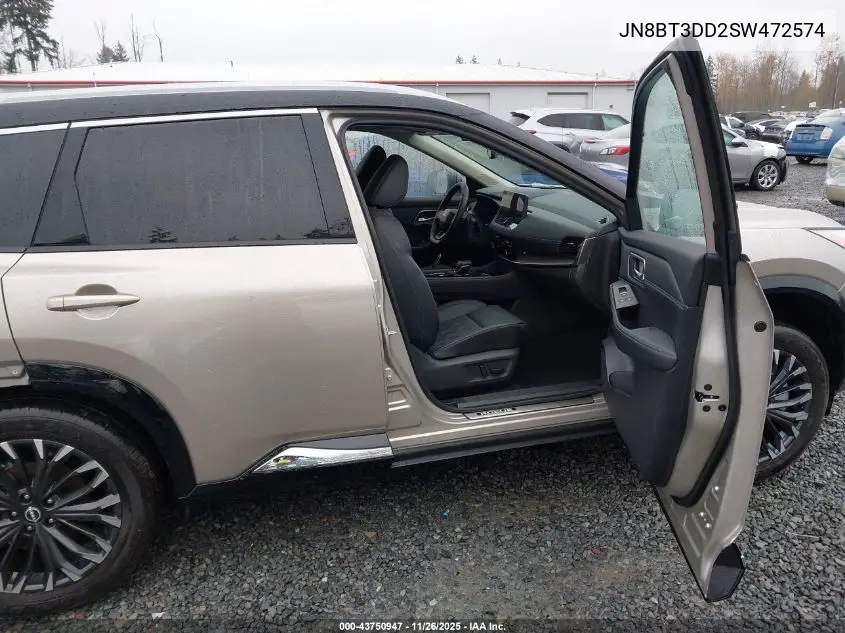 JN8BT3DD2SW472574 2025 Nissan Rogue Platinum Intelligent Awd