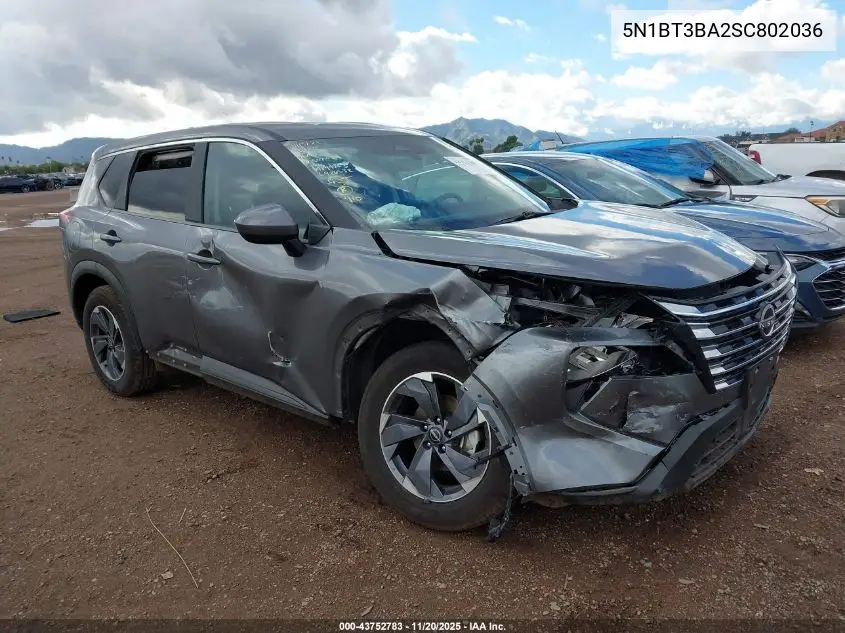 5N1BT3BA2SC802036 2025 Nissan Rogue Sv Fwd