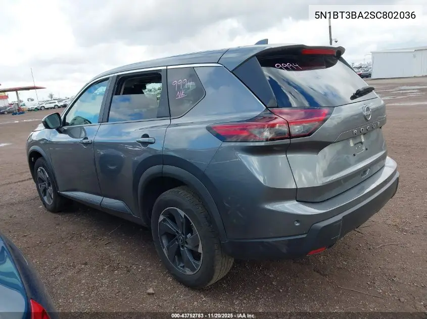 5N1BT3BA2SC802036 2025 Nissan Rogue Sv Fwd