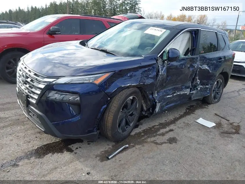 JN8BT3BB1SW167150 2025 Nissan Rogue Sv Intelligent Awd