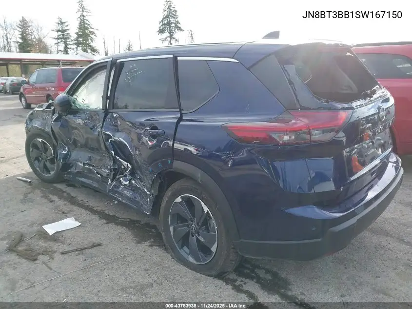 JN8BT3BB1SW167150 2025 Nissan Rogue Sv Intelligent Awd