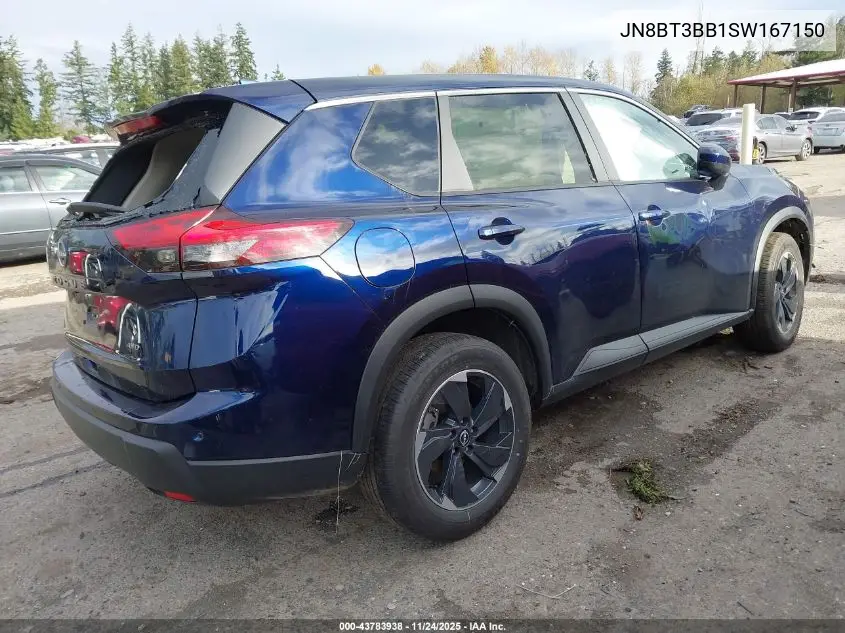 JN8BT3BB1SW167150 2025 Nissan Rogue Sv Intelligent Awd