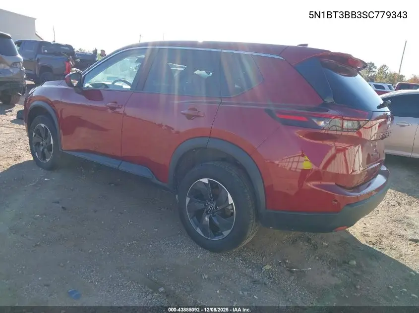 5N1BT3BB3SC779343 2025 Nissan Rogue Sv Intelligent Awd