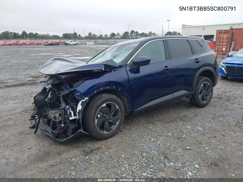 5N1BT3BB5SC800791 2025 Nissan Rogue Sv Intelligent Awd
