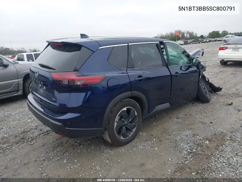 5N1BT3BB5SC800791 2025 Nissan Rogue Sv Intelligent Awd