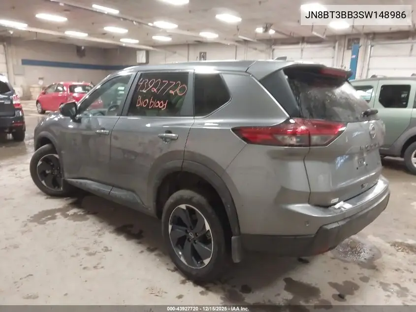 JN8BT3BB3SW148986 2025 Nissan Rogue Sv Intelligent Awd