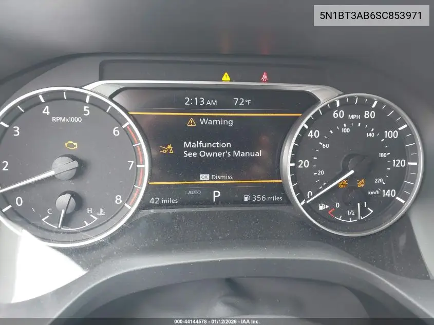 5N1BT3AB6SC853971 2025 Nissan Rogue S Intelligent Awd