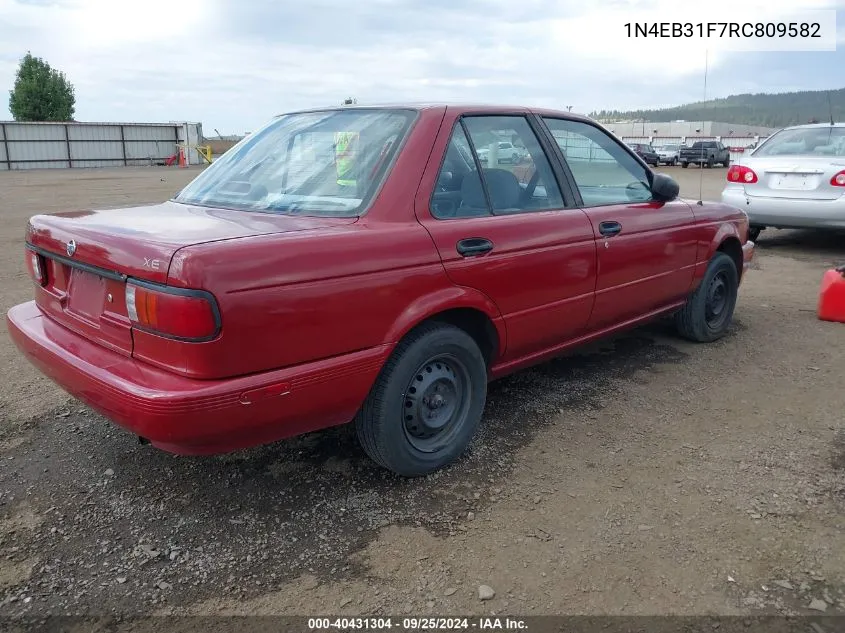 1994 Nissan Sentra E/Xe/Gxe/Le VIN: 1N4EB31F7RC809582 Lot: 40431304