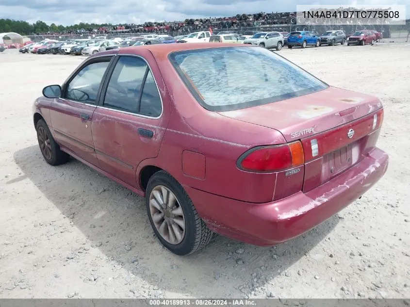 1996 Nissan Sentra E/Xe/Gxe/Gle VIN: 1N4AB41D7TC775508 Lot: 40189913