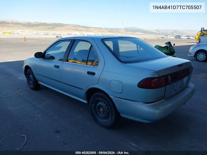 1996 Nissan Sentra E/Xe/Gxe/Gle VIN: 1N4AB41D7TC705507 Lot: 40262805