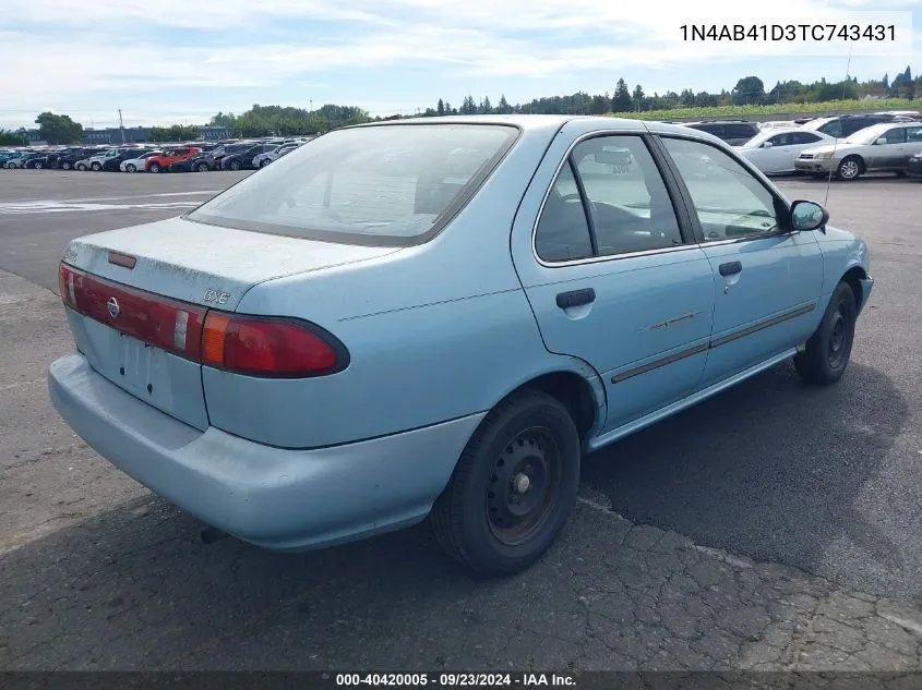 1N4AB41D3TC743431 1996 Nissan Sentra E/Xe/Gxe/Gle