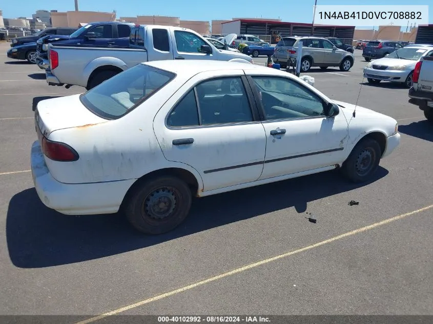 1997 Nissan Sentra Gle/Gxe/Xe VIN: 1N4AB41D0VC708882 Lot: 40102992