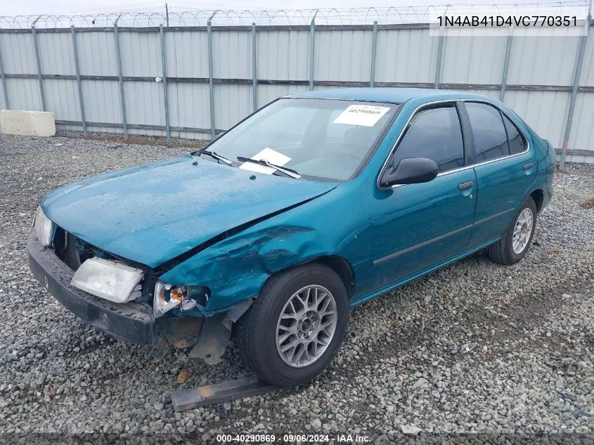 1997 Nissan Sentra Gle/Gxe/Xe VIN: 1N4AB41D4VC770351 Lot: 40290869