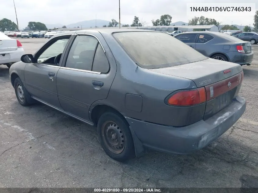 1997 Nissan Sentra Gle/Gxe/Xe VIN: 1N4AB41D6VC746343 Lot: 40291850