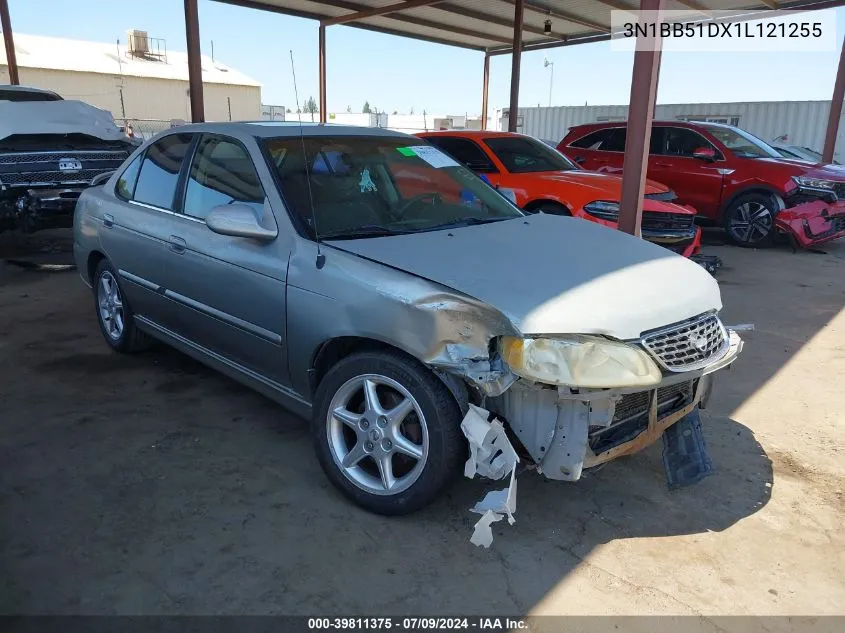 2001 Nissan Sentra Se VIN: 3N1BB51DX1L121255 Lot: 39811375