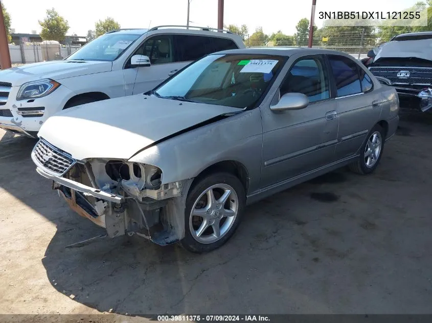 2001 Nissan Sentra Se VIN: 3N1BB51DX1L121255 Lot: 39811375