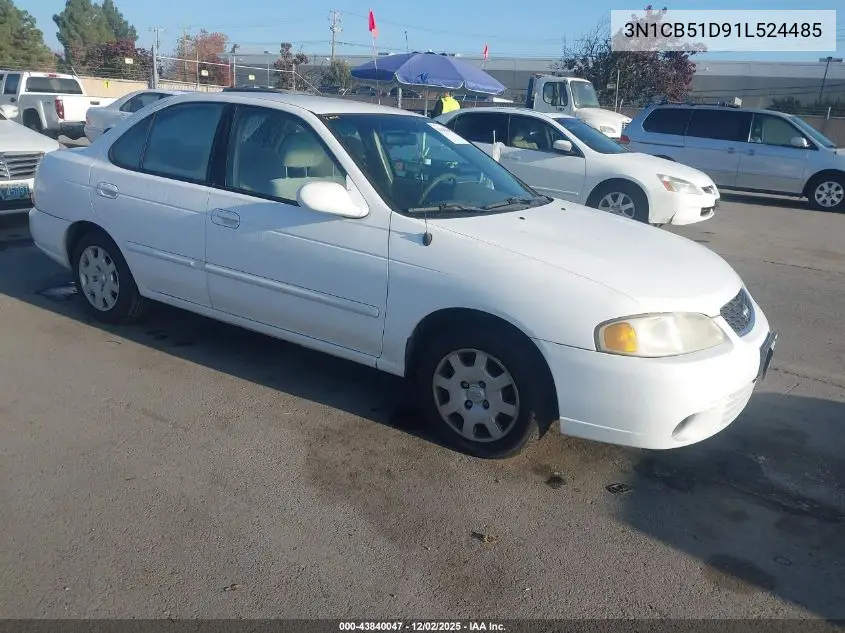 3N1CB51D91L524485 2001 Nissan Sentra Gxe