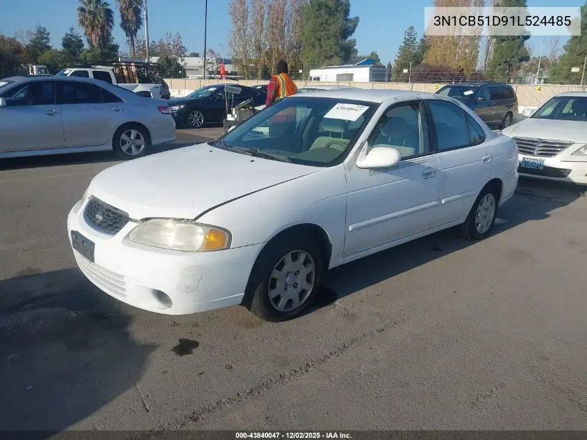 3N1CB51D91L524485 2001 Nissan Sentra Gxe