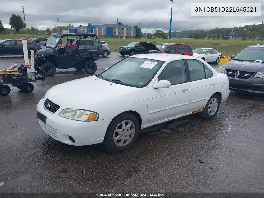 3N1CB51D22L645621 2002 Nissan Sentra Gxe