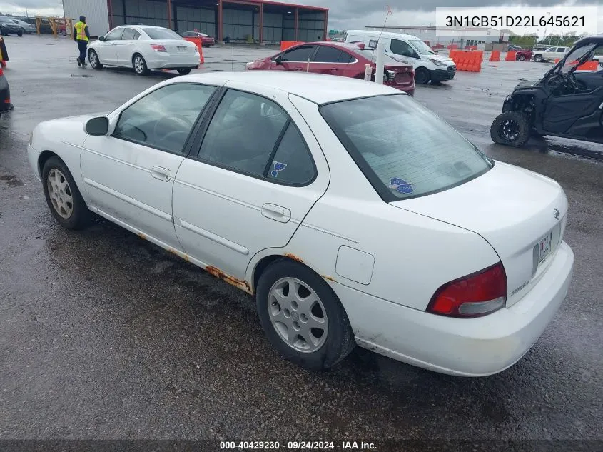 3N1CB51D22L645621 2002 Nissan Sentra Gxe