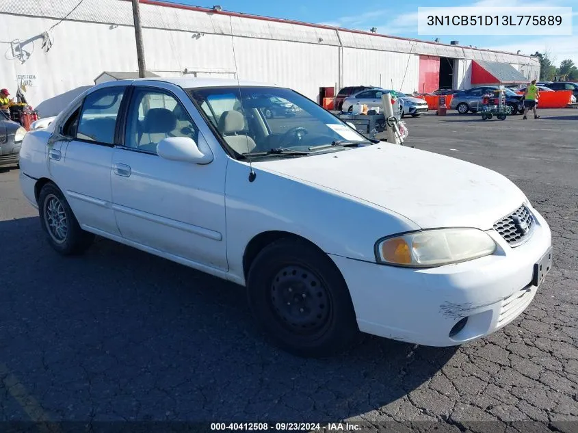 2003 Nissan Sentra Xe VIN: 3N1CB51D13L775889 Lot: 40412508