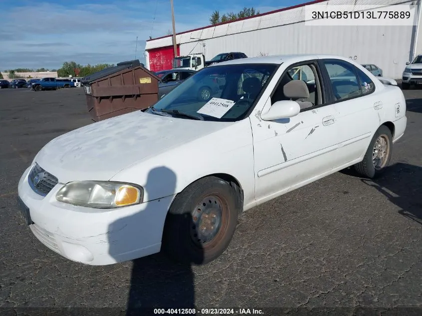 2003 Nissan Sentra Xe VIN: 3N1CB51D13L775889 Lot: 40412508