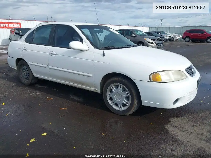 3N1CB51D23L812657 2003 Nissan Sentra Gxe