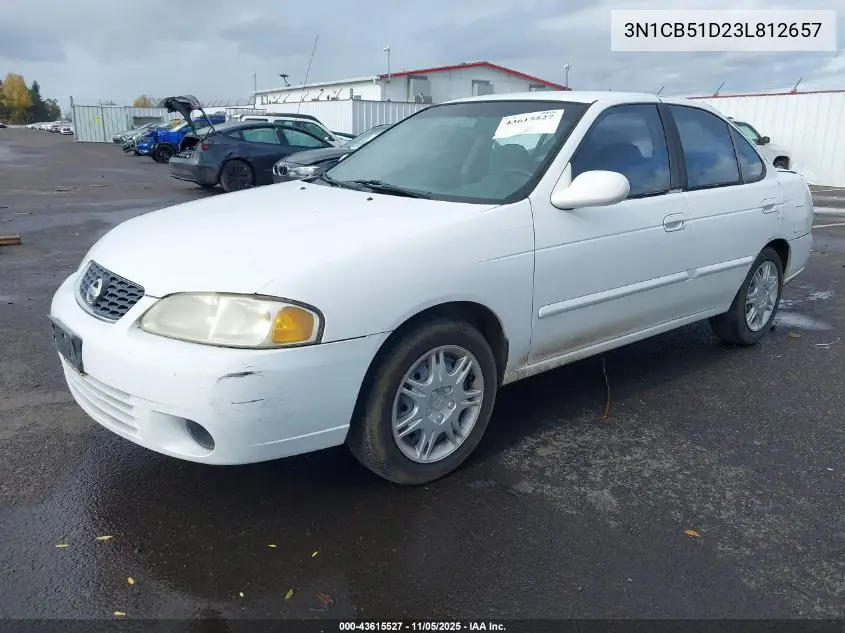 3N1CB51D23L812657 2003 Nissan Sentra Gxe