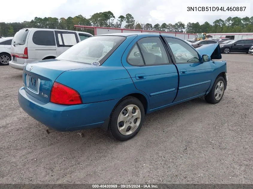 3N1CB51D94L460887 2004 Nissan Sentra 1.8S