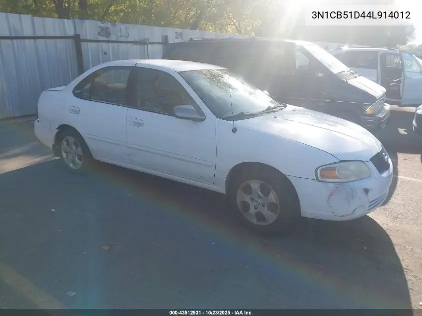 3N1CB51D44L914012 2004 Nissan Sentra 1.8S