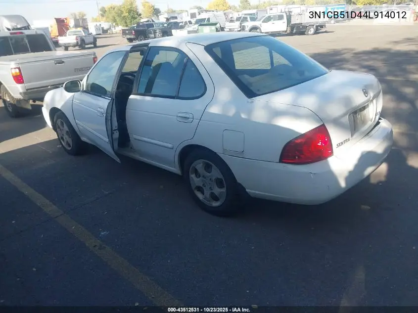 3N1CB51D44L914012 2004 Nissan Sentra 1.8S