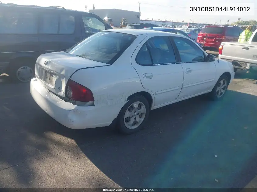 3N1CB51D44L914012 2004 Nissan Sentra 1.8S