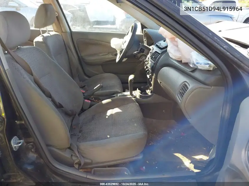 3N1CB51D94L915964 2004 Nissan Sentra 1.8S