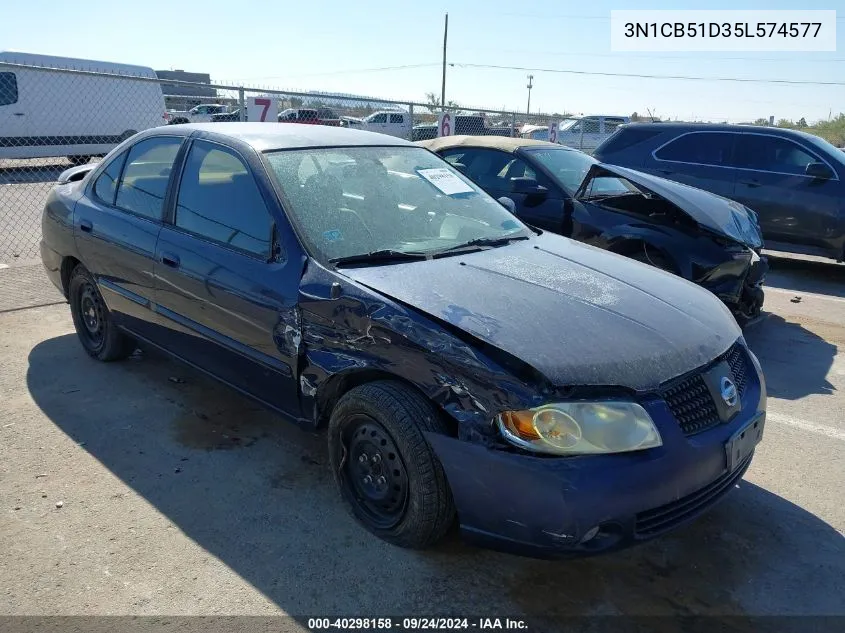 2005 Nissan Sentra 1.8 VIN: 3N1CB51D35L574577 Lot: 40298158