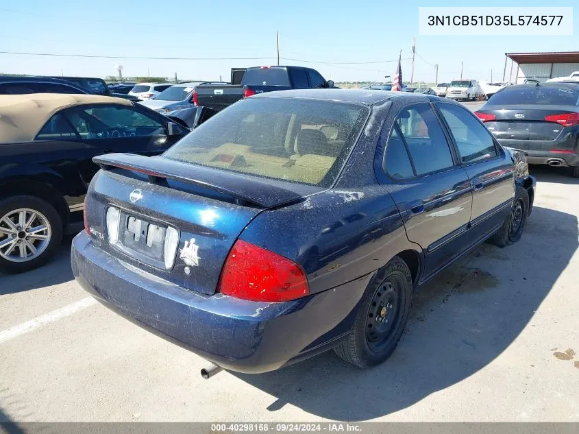 2005 Nissan Sentra 1.8 VIN: 3N1CB51D35L574577 Lot: 40298158