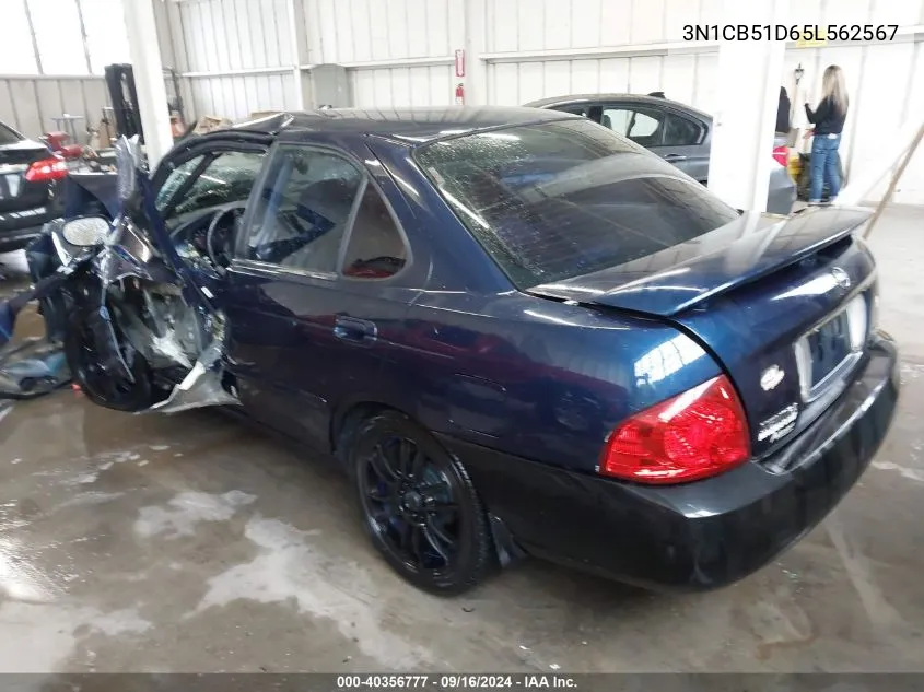 3N1CB51D65L562567 2005 Nissan Sentra 1.8S