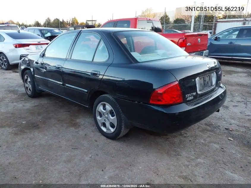 3N1CB51D55L562219 2005 Nissan Sentra 1.8