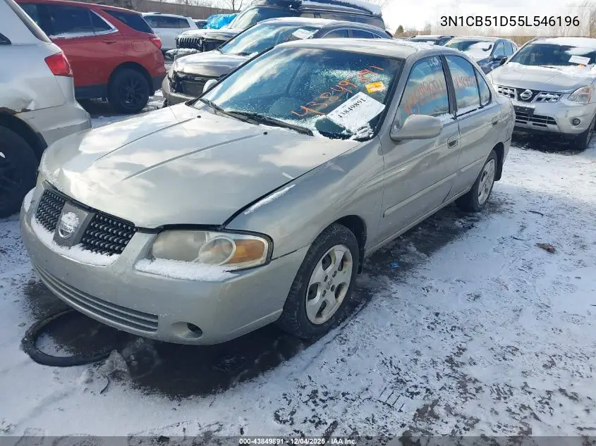 3N1CB51D55L546196 2005 Nissan Sentra 1.8S