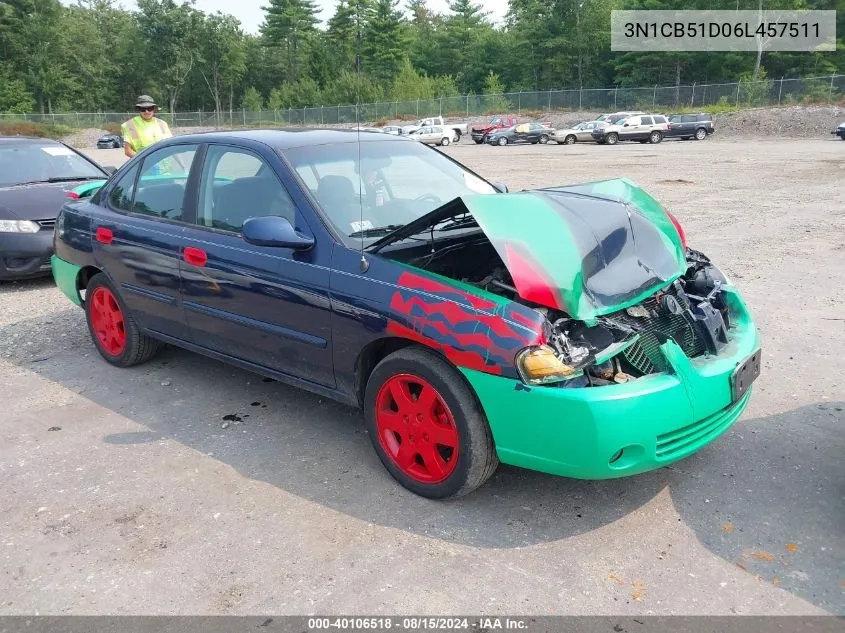 3N1CB51D06L457511 2006 Nissan Sentra 1.8S