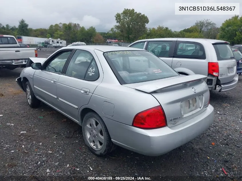 3N1CB51D36L548367 2006 Nissan Sentra 1.8S