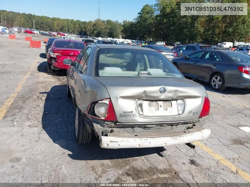 3N1CB51D36L476392 2006 Nissan Sentra 1.8S