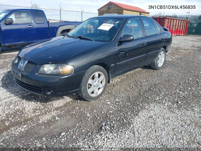 3N1CB51DX6L456835 2006 Nissan Sentra 1.8S