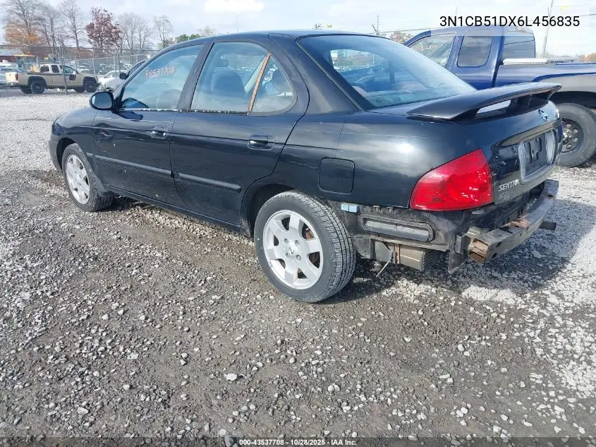 3N1CB51DX6L456835 2006 Nissan Sentra 1.8S