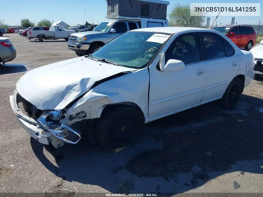 3N1CB51D16L541255 2006 Nissan Sentra 1.8S