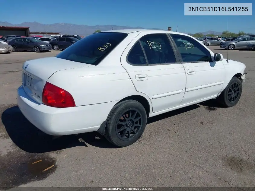 3N1CB51D16L541255 2006 Nissan Sentra 1.8S